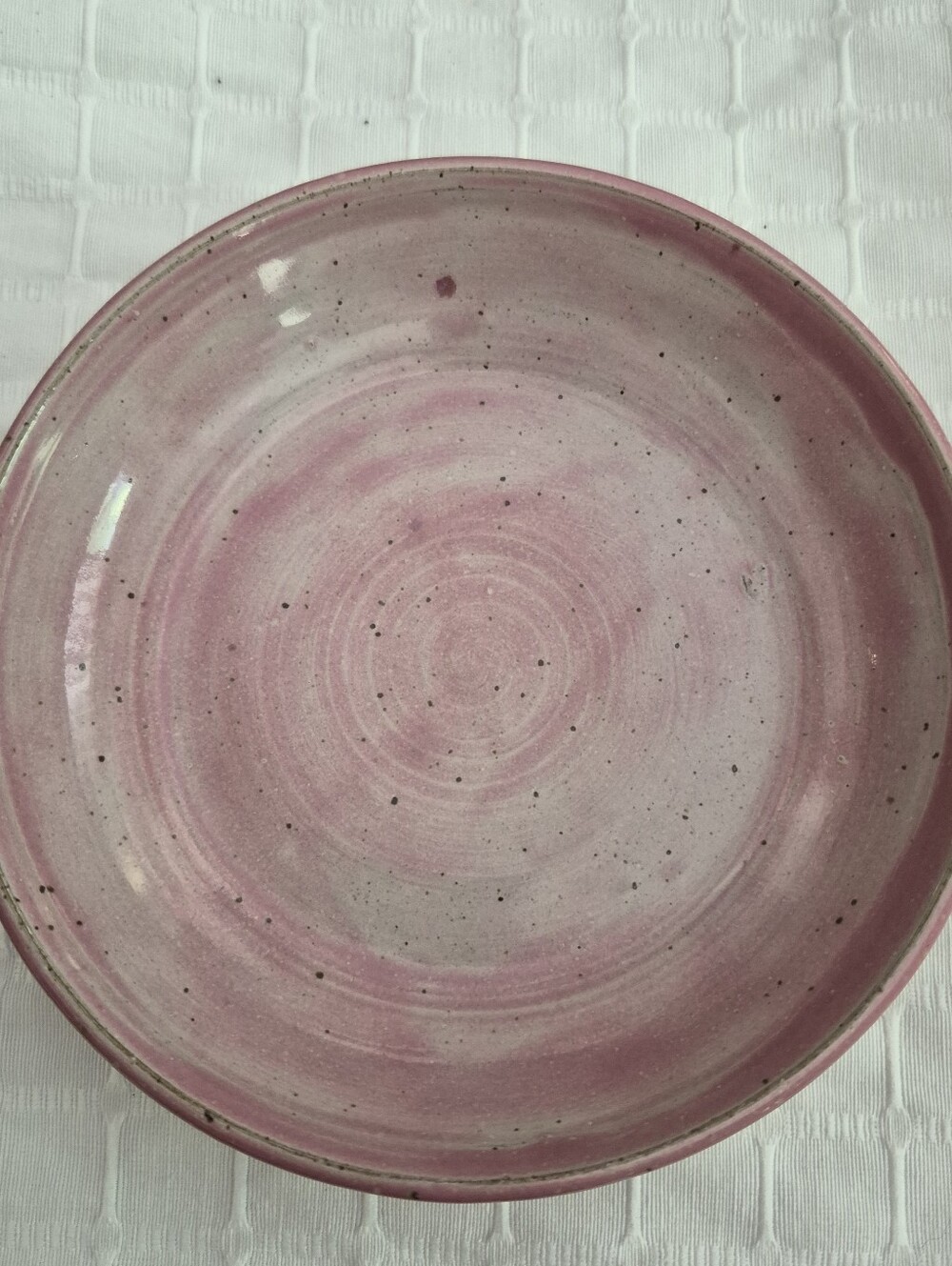Pink Pottery Plate